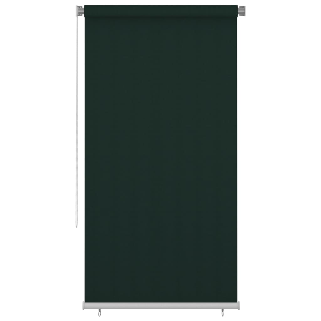Outdoor Roller Blind 120x230 cm Dark Green HDPE