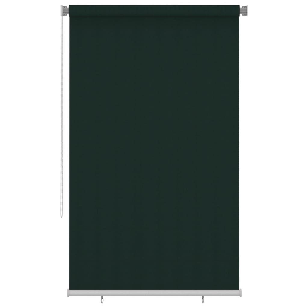 Outdoor Roller Blind 140x230 cm Dark Green HDPE