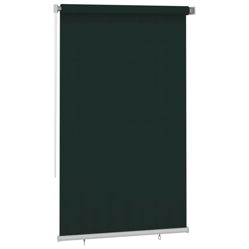 Outdoor Roller Blind 140x230 cm Dark Green HDPE