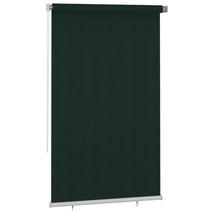 Outdoor Roller Blind 140x230 cm Dark Green HDPE
