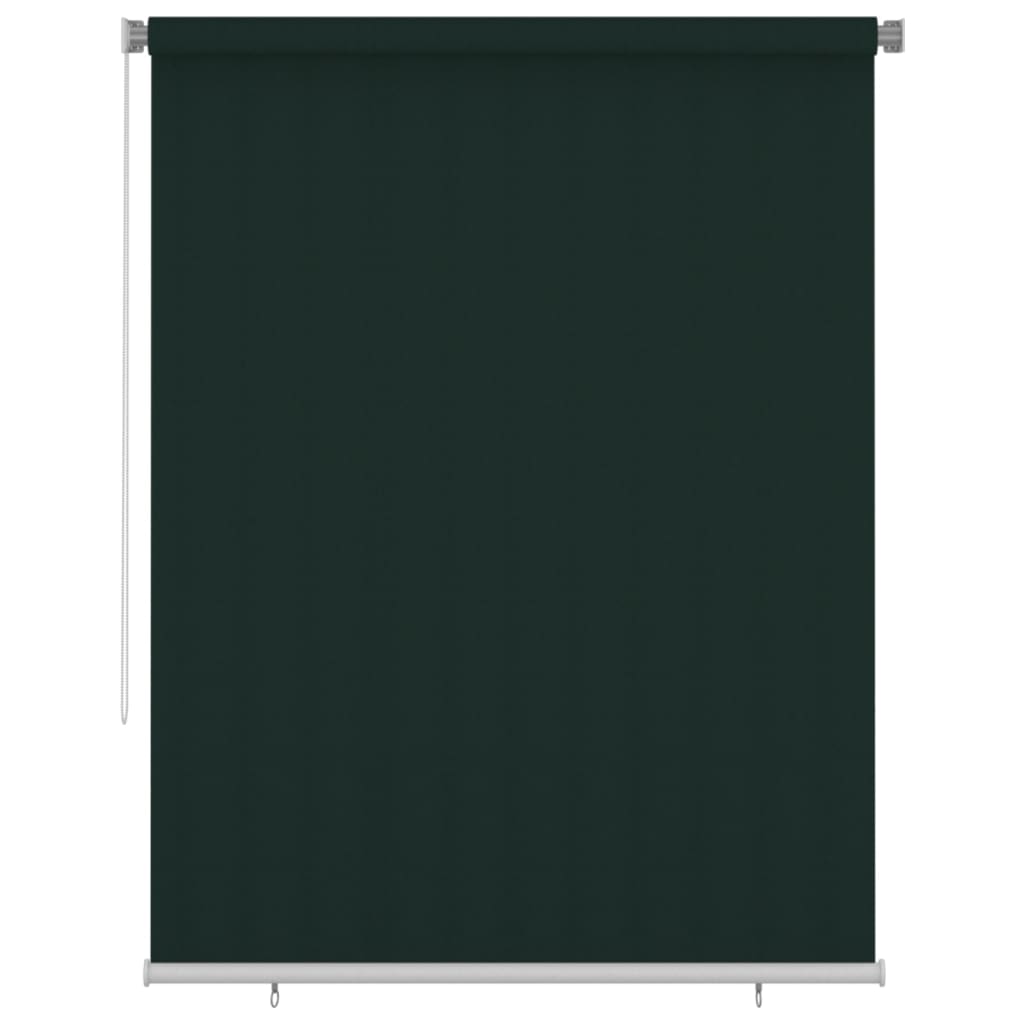 Outdoor Roller Blind 180x230 cm Dark Green HDPE
