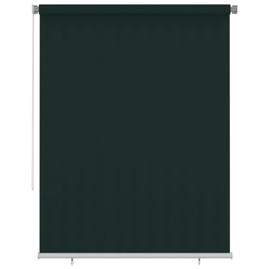 Outdoor Roller Blind 185(W)x230(H) cm Dark Green HDPE