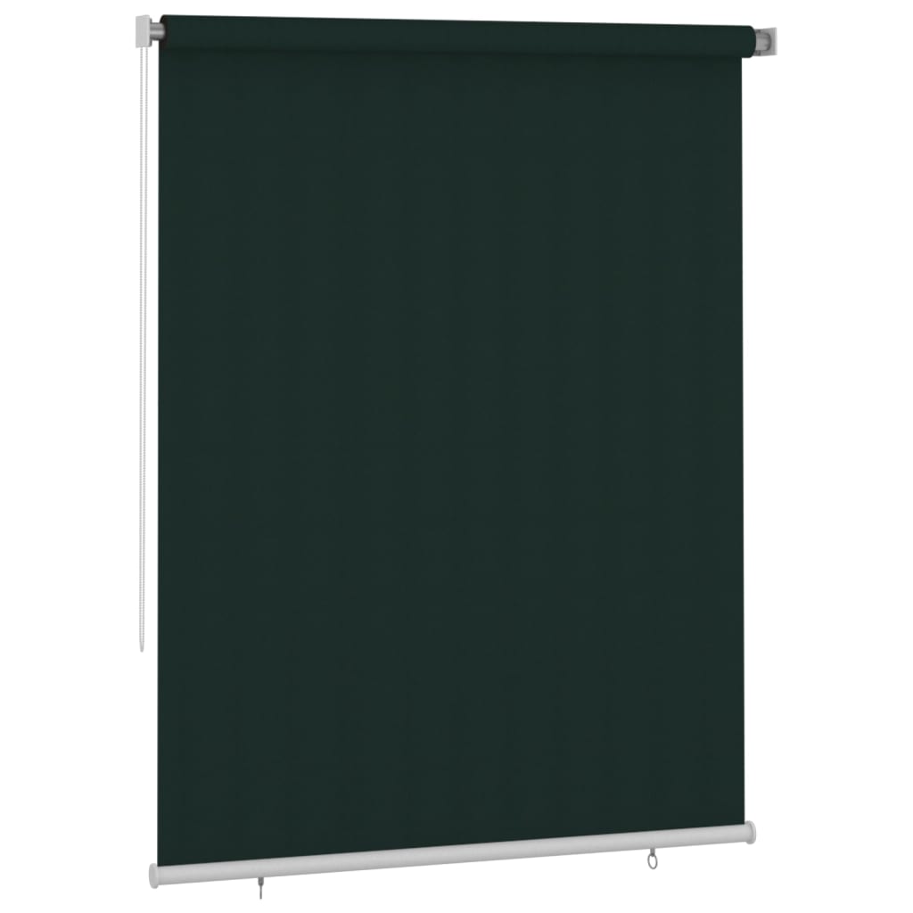 Outdoor Roller Blind 180x230 cm Dark Green HDPE
