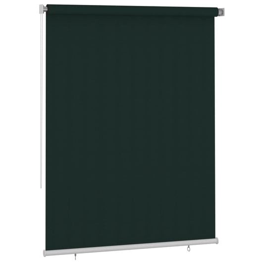Outdoor Roller Blind 185(W)x230(H) cm Dark Green HDPE