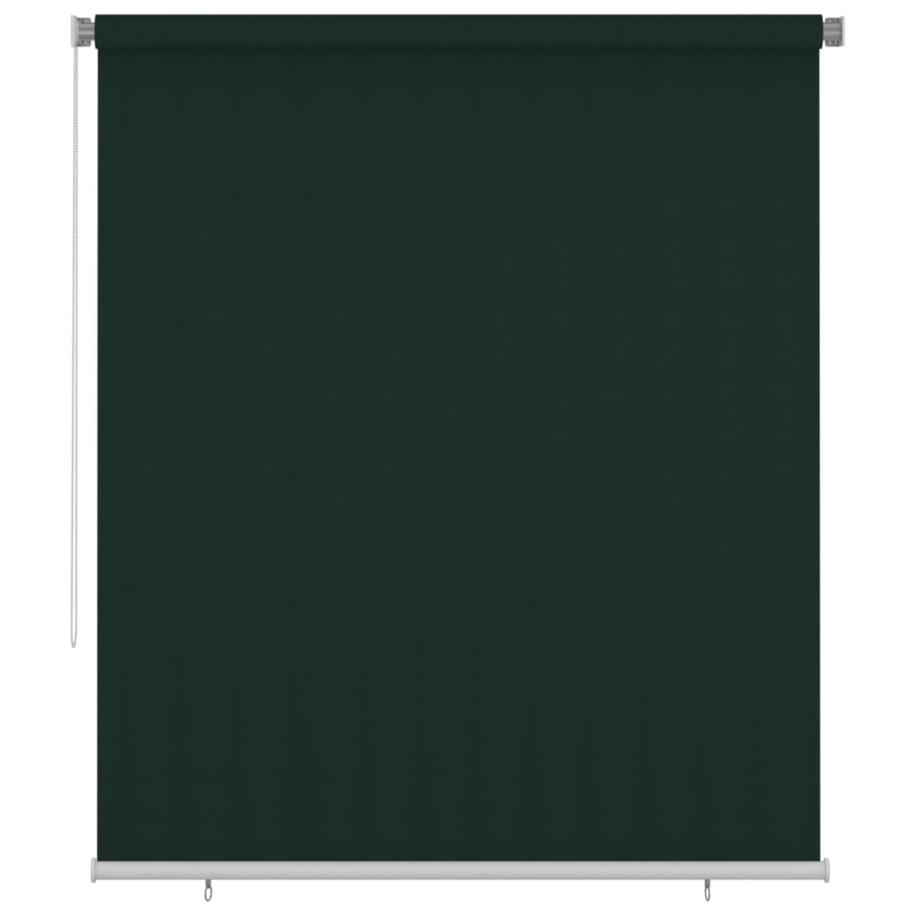 Outdoor Roller Blind 200x230 cm Dark Green HDPE