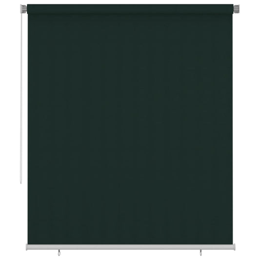 312829 vidaXL Outdoor Roller Blind 200x230 cm Dark Green HDPE