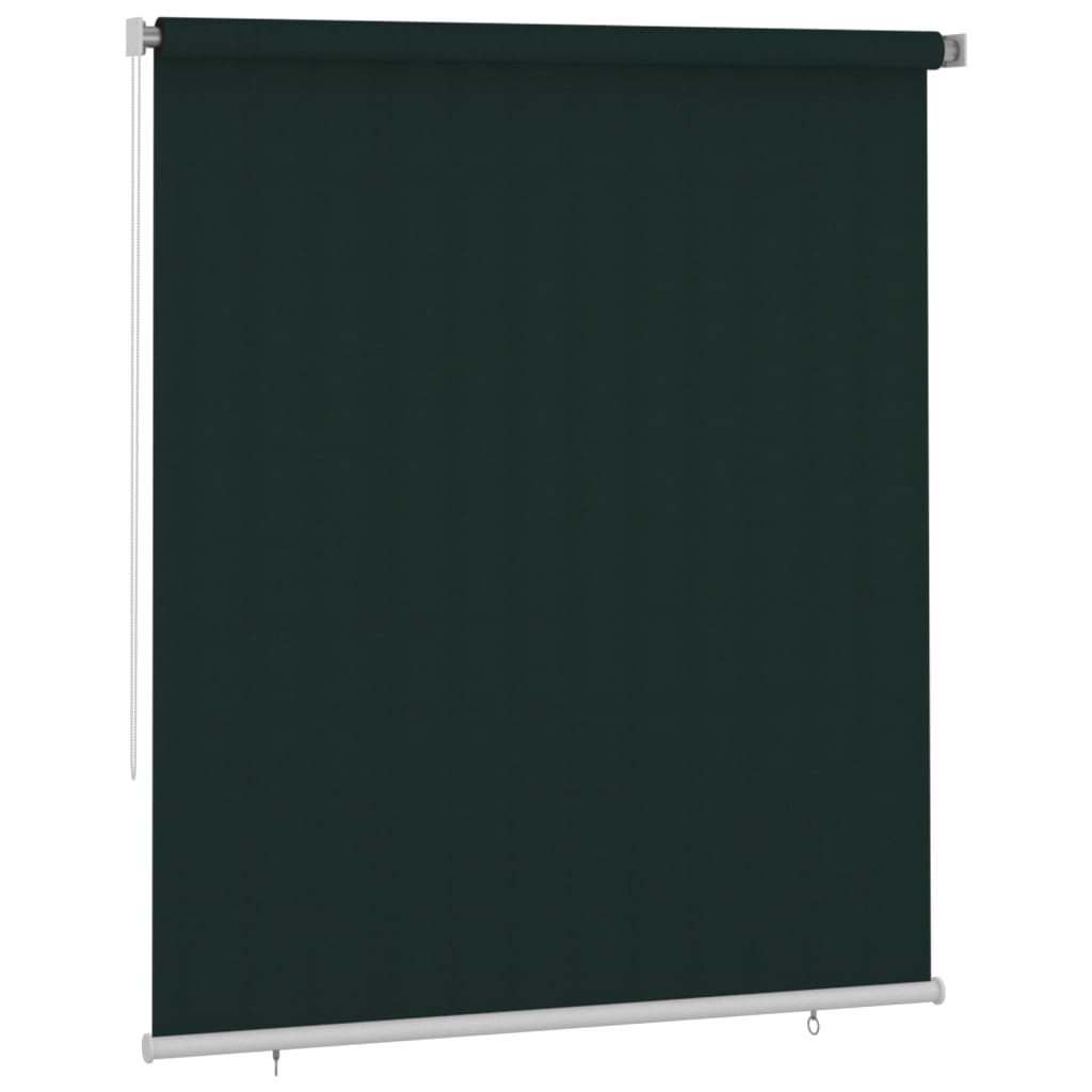Outdoor Roller Blind 200x230 cm Dark Green HDPE