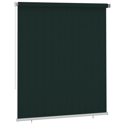 Outdoor Roller Blind 200x230 cm Dark Green HDPE