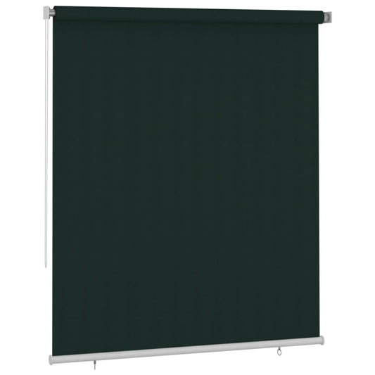 312829 vidaXL Outdoor Roller Blind 200x230 cm Dark Green HDPE