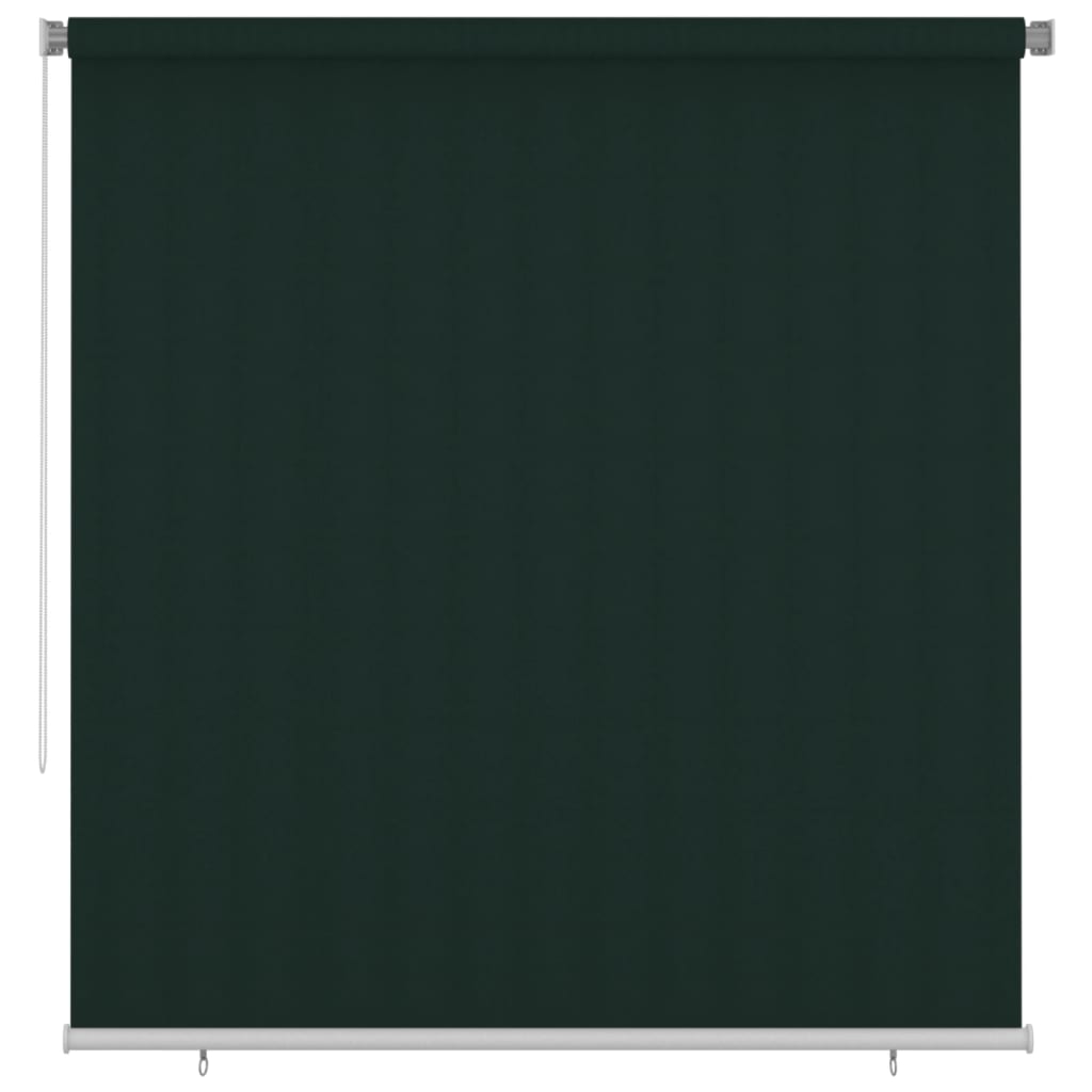Outdoor Roller Blind 220x230 cm Dark Green HDPE