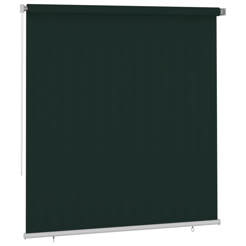 Outdoor Roller Blind 220x230 cm Dark Green HDPE