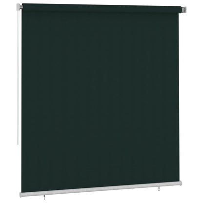 Outdoor Roller Blind 220x230 cm Dark Green HDPE