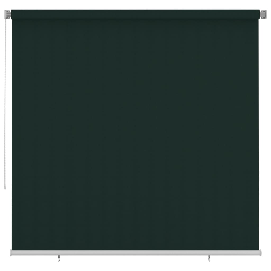 Outdoor Roller Blind 240x230 cm Dark Green HDPE