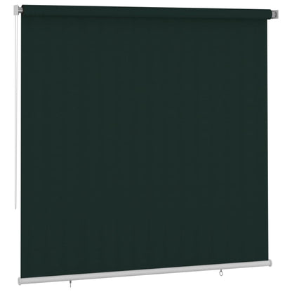 Outdoor Roller Blind 240x230 cm Dark Green HDPE