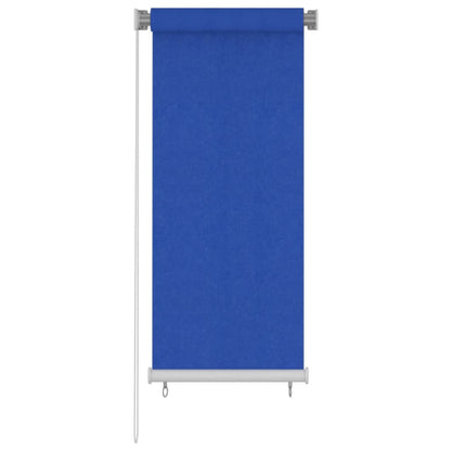 Outdoor Roller Blind 60x140 cm Blue HDPE
