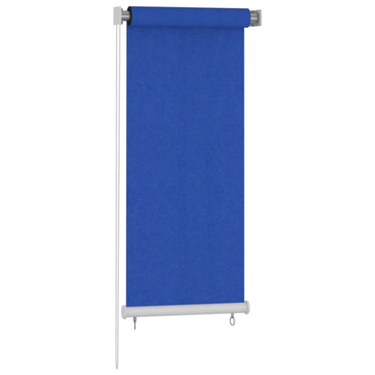 Outdoor Roller Blind 60x140 cm Blue HDPE