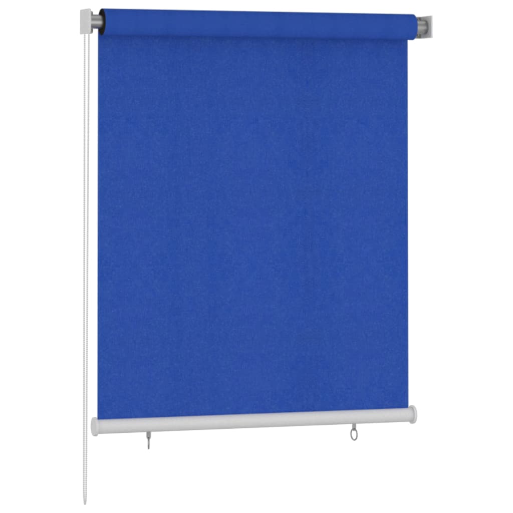Outdoor Roller Blind 120x140 cm Blue HDPE
