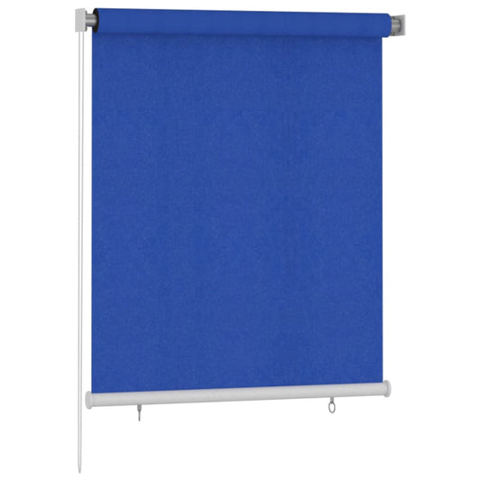 312838 vidaXL Outdoor Roller Blind 120x140 cm Blue HDPE