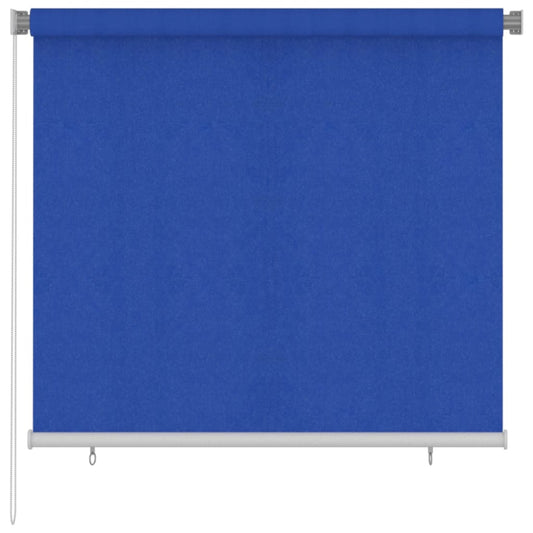312840 vidaXL Outdoor Roller Blind 160x140 cm Blue HDPE