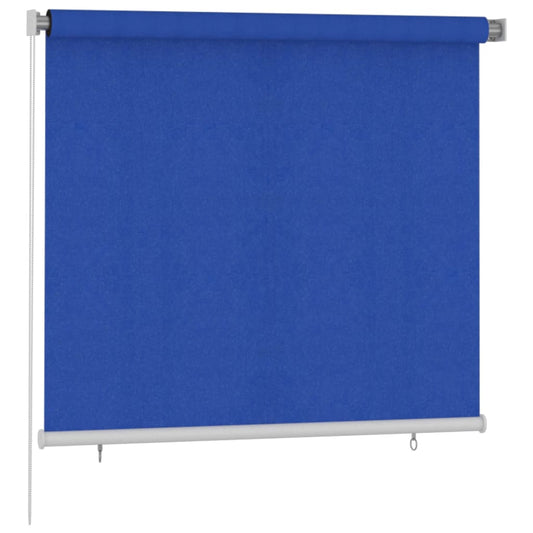 312840 vidaXL Outdoor Roller Blind 160x140 cm Blue HDPE