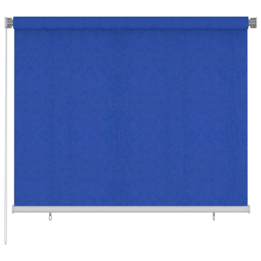 Outdoor Roller Blind 180x140 cm Blue HDPE