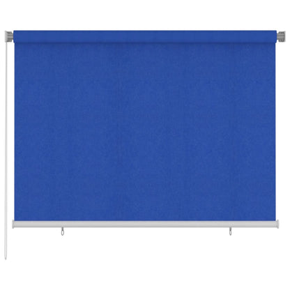 Outdoor Roller Blind 200x140 cm Blue HDPE