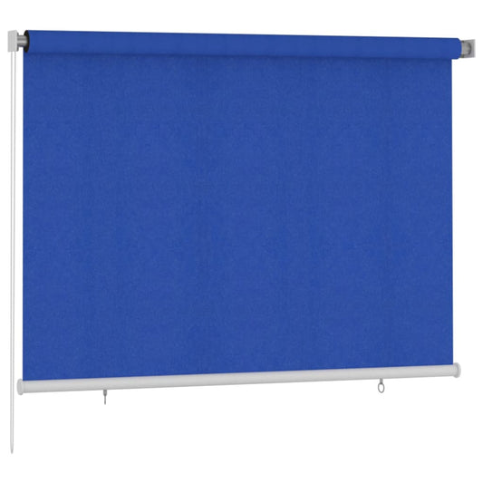 312842 vidaXL Outdoor Roller Blind 200x140 cm Blue HDPE