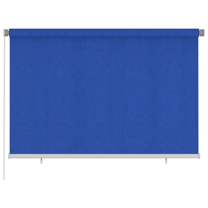 Outdoor Roller Blind 220x140 cm Blue HDPE