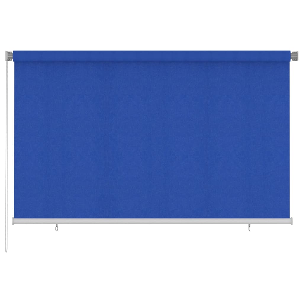 Outdoor Roller Blind 240x140 cm Blue HDPE