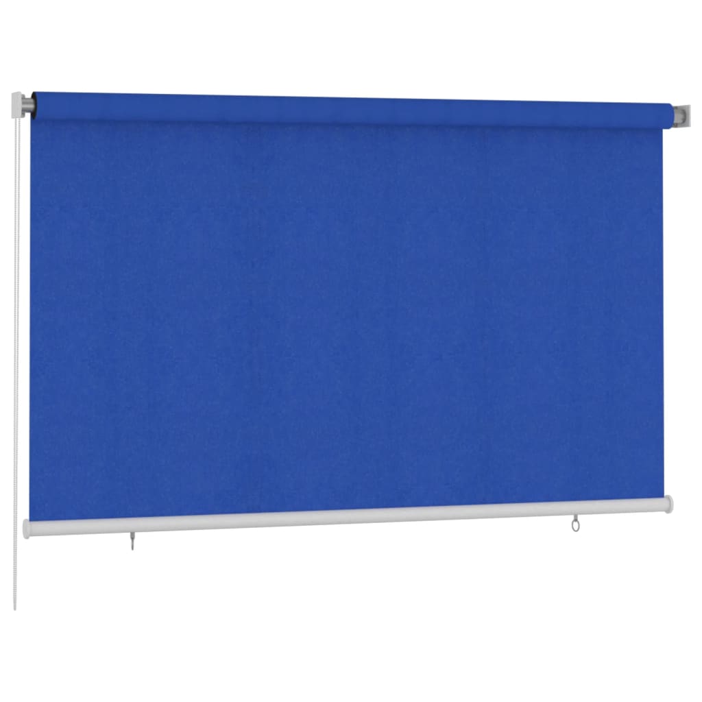 Outdoor Roller Blind 240x140 cm Blue HDPE