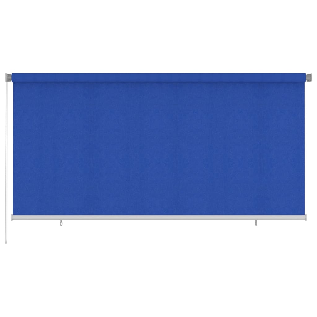 Outdoor Roller Blind 300x140 cm Blue HDPE