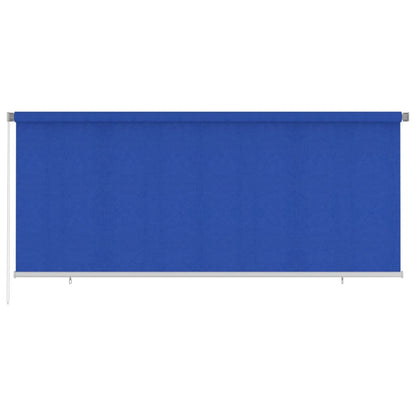 Outdoor Roller Blind 350x140 cm Blue HDPE