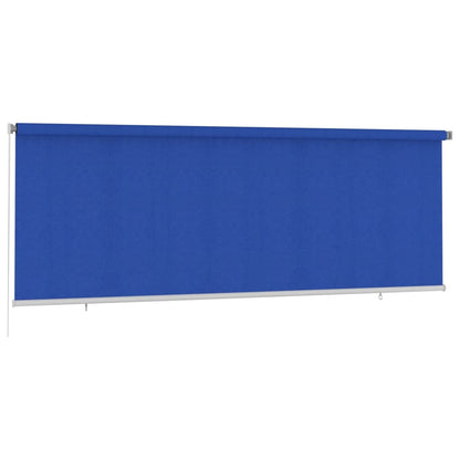 Outdoor Roller Blind 400x140 cm Blue HDPE