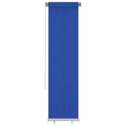 Outdoor Roller Blind 60x230 cm Blue HDPE