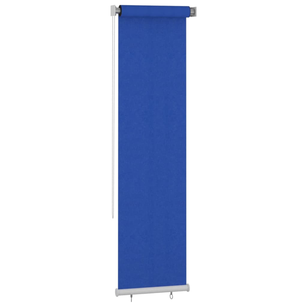 Outdoor Roller Blind 60x230 cm Blue HDPE