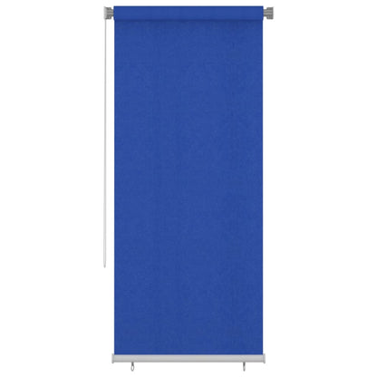 Outdoor Roller Blind 100x230 cm Blue HDPE