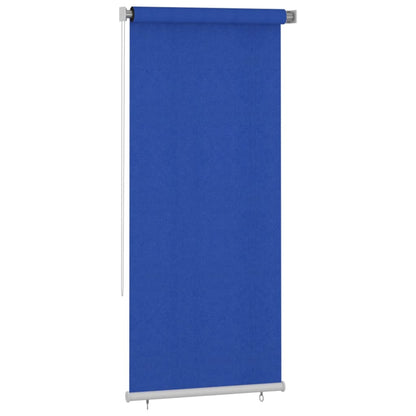 Outdoor Roller Blind 100x230 cm Blue HDPE