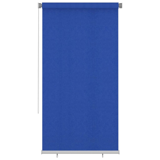Outdoor Roller Blind 125(W)x230(H) cm Blue HDPE