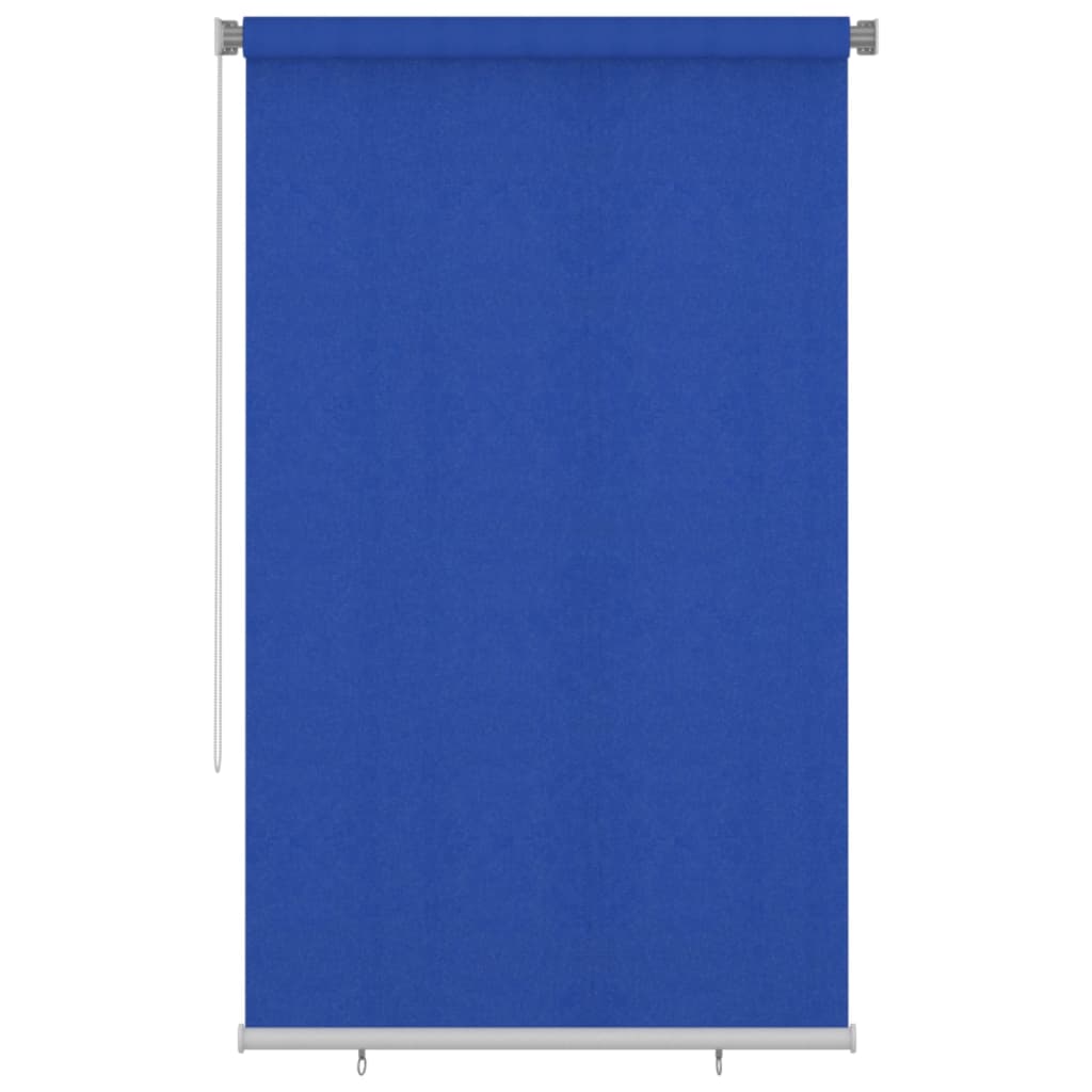 Outdoor Roller Blind 140x230 cm Blue HDPE