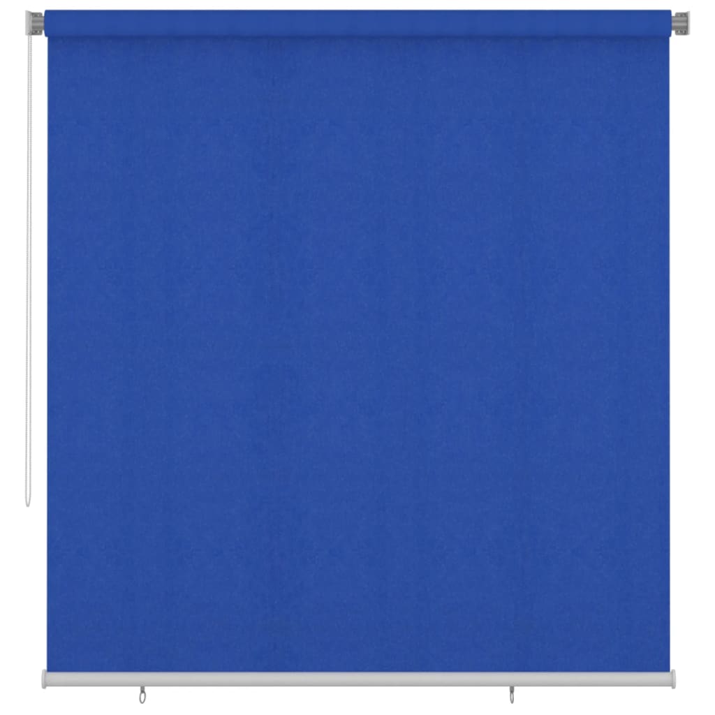 Outdoor Roller Blind 220x230 cm Blue HDPE
