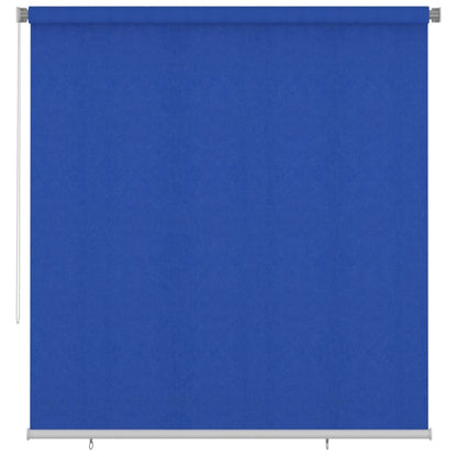 Outdoor Roller Blind 220x230 cm Blue HDPE