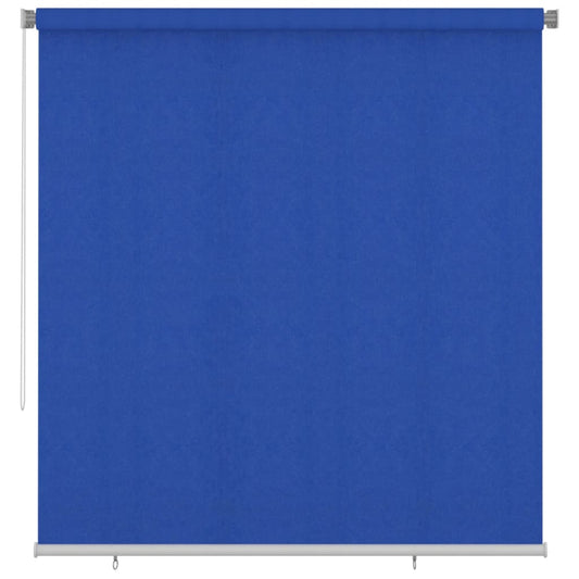 312856 vidaXL Outdoor Roller Blind 220x230 cm Blue HDPE