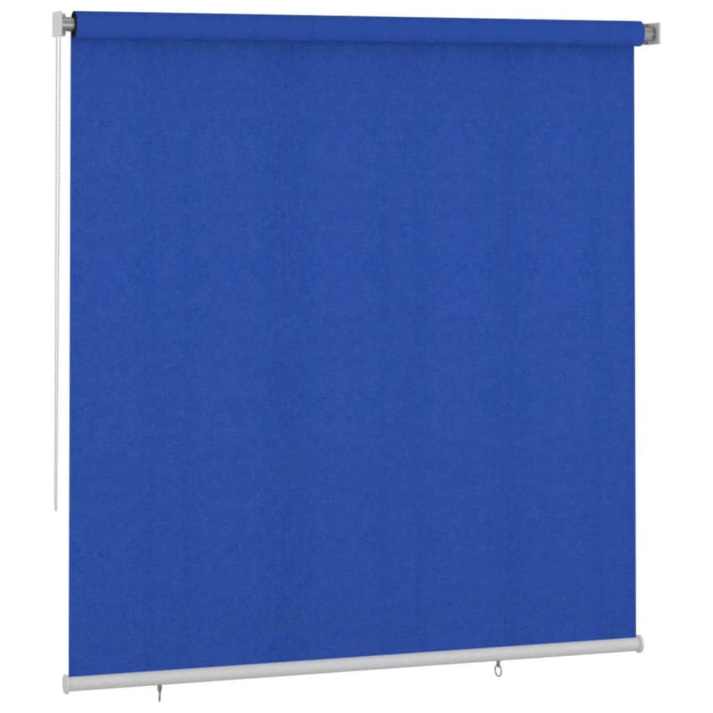 Outdoor Roller Blind 220x230 cm Blue HDPE