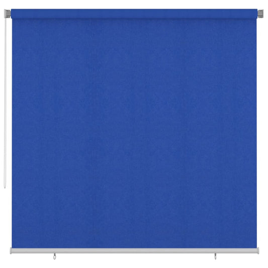 312857 vidaXL Outdoor Roller Blind 240x230 cm Blue HDPE