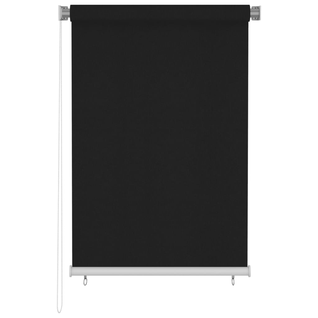 Outdoor Roller Blind 100x140 cm Black