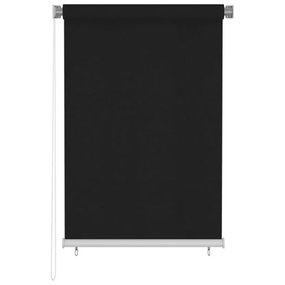 Outdoor Roller Blind 100x140 cm Black