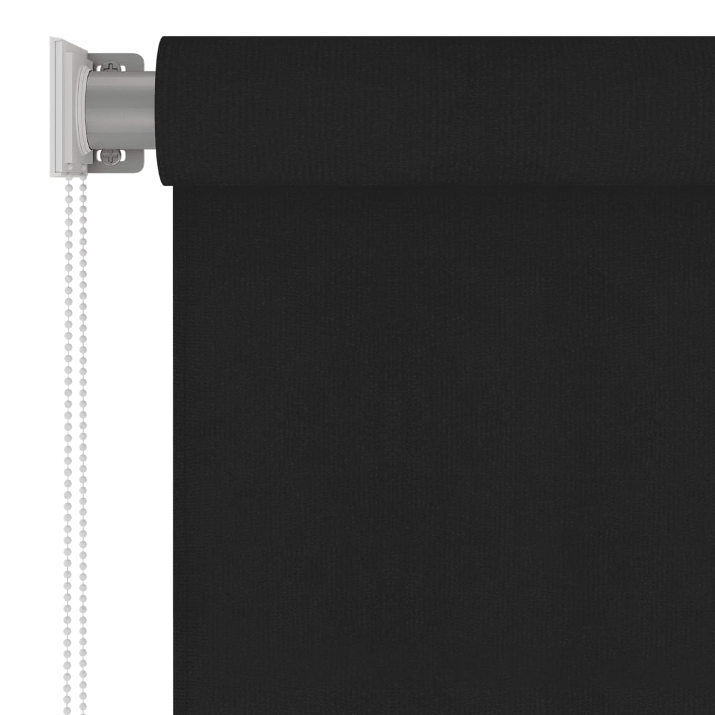 Outdoor Roller Blind 100x140 cm Black