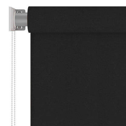 Roller Blind | Black | High-density polyethylene (HDPE) | 120 x 140 cm