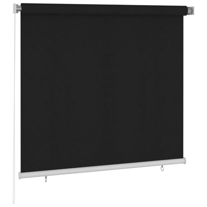 Roller Blind | Black | High-density polyethylene (HDPE) | 160x140 cm