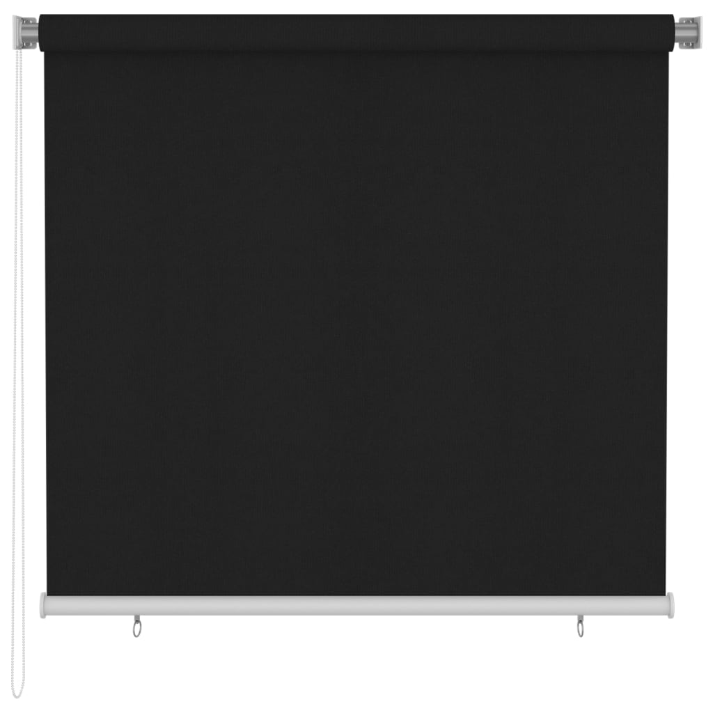 Roller Blind | Black | High-density polyethylene (HDPE) | 160x140 cm